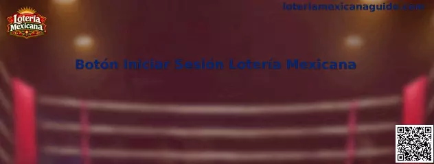 Guía visual del Botón Iniciar Sesión Lotería Mexicana