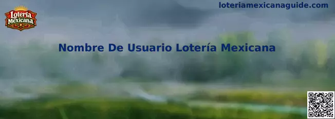 Ilustración Nombre De Usuario Lotería Mexicana