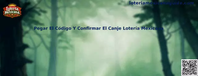 Guía para pegar el código y confirmar el canje en Loteria Mexicana